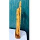 Handmade Wood Krishna Idol with Peacock Frame
